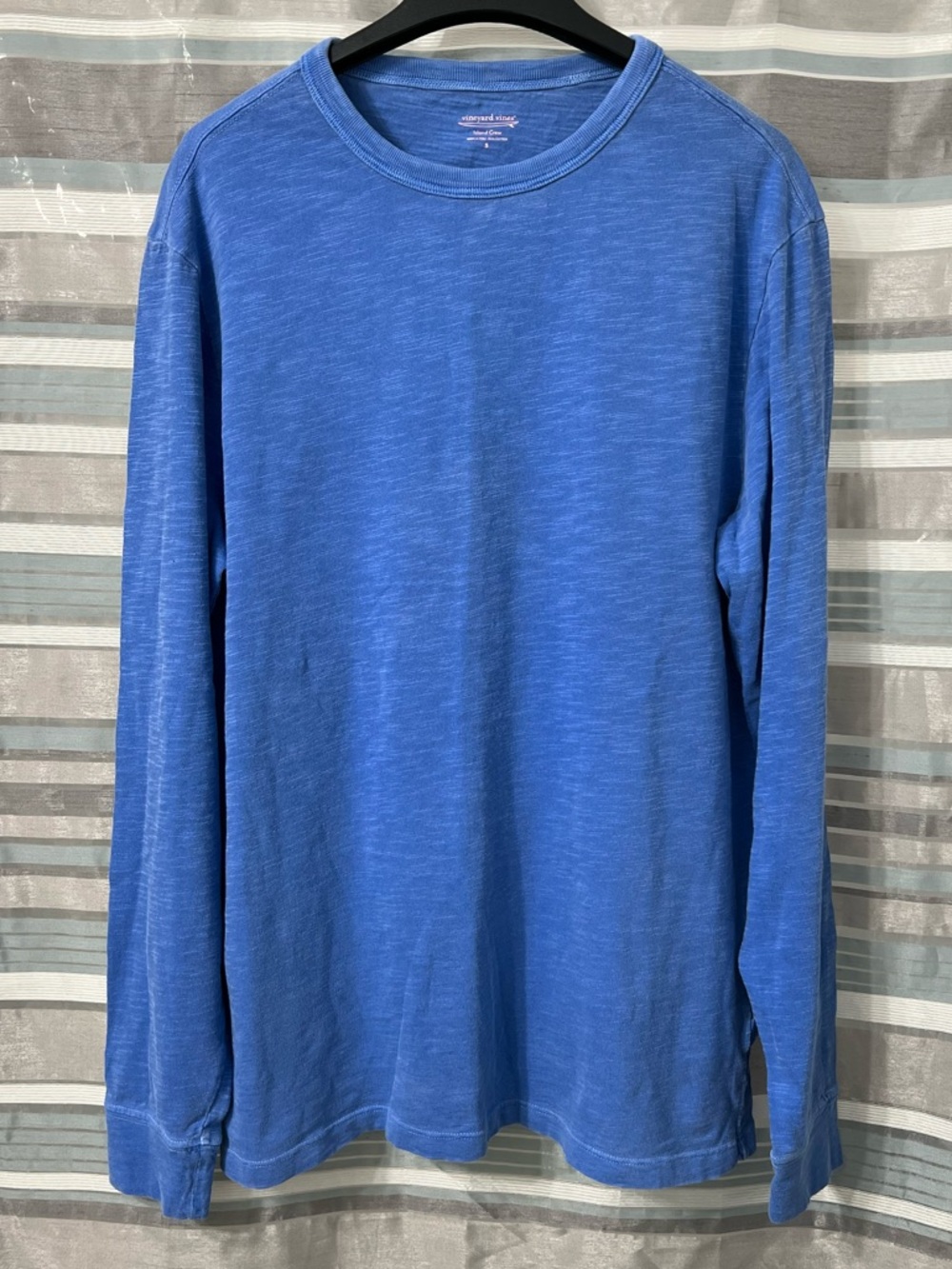 Vineyard Vines Blue Island Crew Long Sleeve Shirt